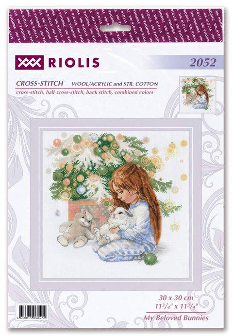 My Beloved Bunnies. Cross Stitch kit by RIOLIS Ref. no.: 2052