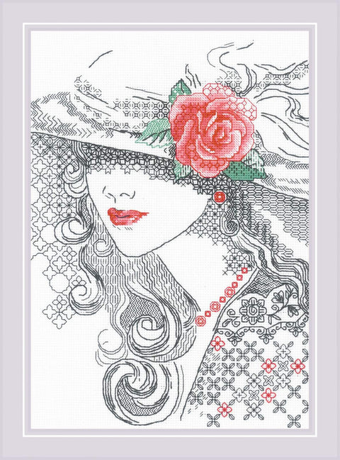 Mysterious Rose cross stitch kit by RIOLIS Ref. no.: 1887