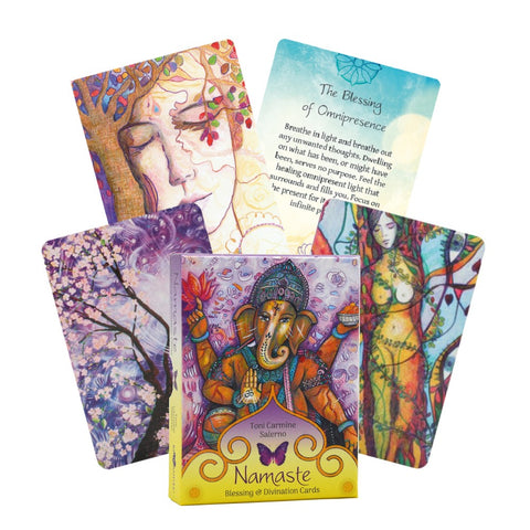 Namaste Blessing and Divination Cards Blue Angel