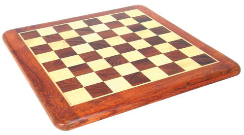 NAPOLEON II: Metal Chess Set with Beautiful Rosewood and Maple Chessboard