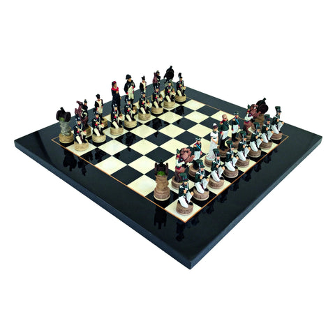 NAPOLEON IN RUSSIA Chess Set Briar Erable