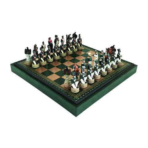 Napoleon In Russia Chess Set Leatherette