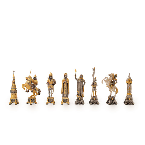 NAPOLEONE FRENCH EMPEROR: Luxurious Chess Set from Bronze finished using Real 24k Gold