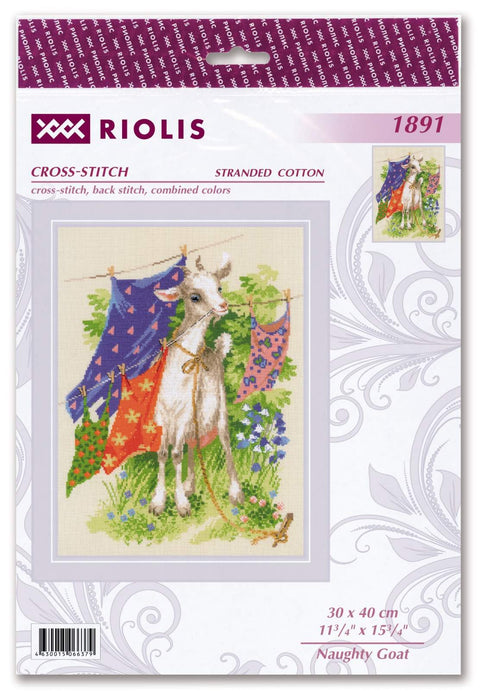 Naughty Goat cross stitch kit by RIOLIS Ref. no.: 1891