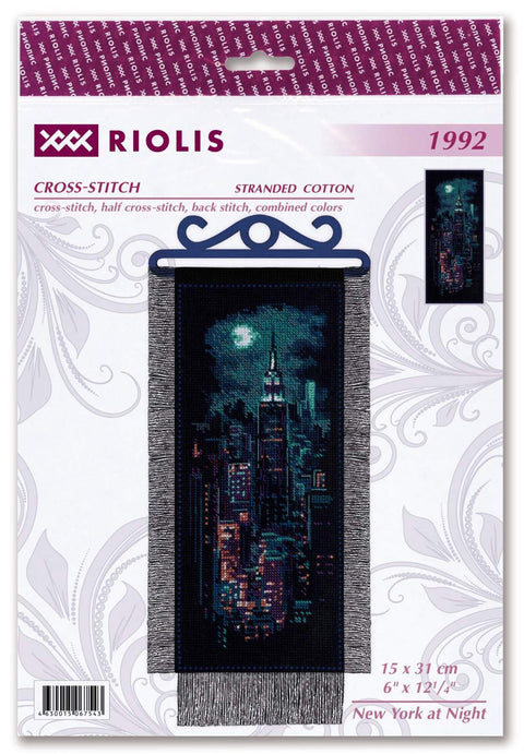 New York at Night. Cross Stitch kit by RIOLIS Ref. no.: 1992