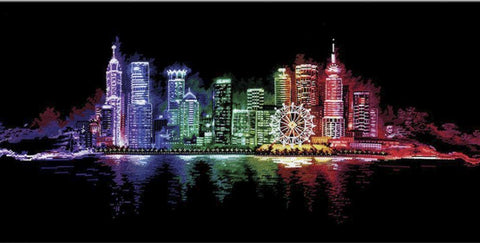 Night Town SANN-16 - Cross Stitch Kit by Andriana