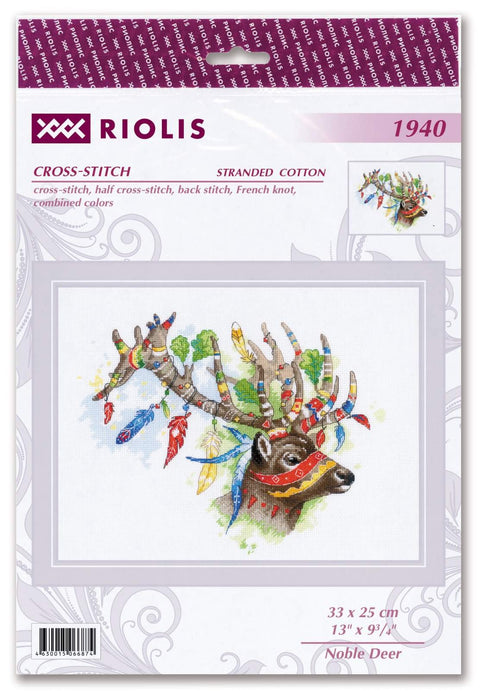 Noble Deer cross stitch kit by RIOLIS Ref. no.: 1940