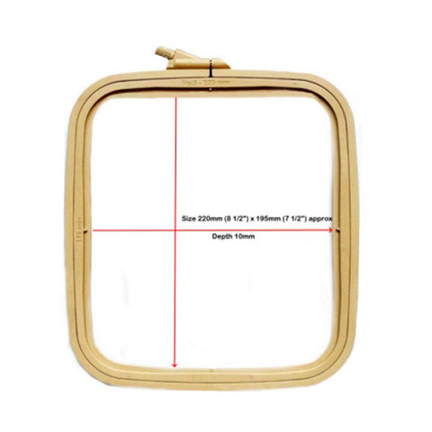 NURGE Square (Rectangular) Plastic Hoop 19.5*22 CM 170-13