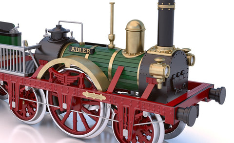 Occre Adler Steam Train Locomotive 1:24 Scale Wood/Metal Model Kit 54001