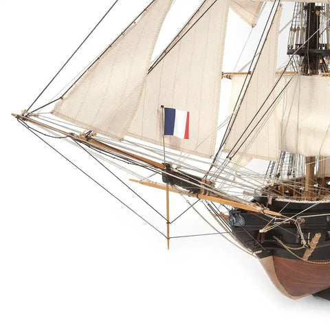 Occre Belle Poule Ship with a stand