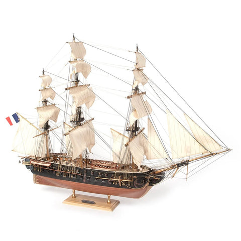 Occre Belle Poule Ship with a stand