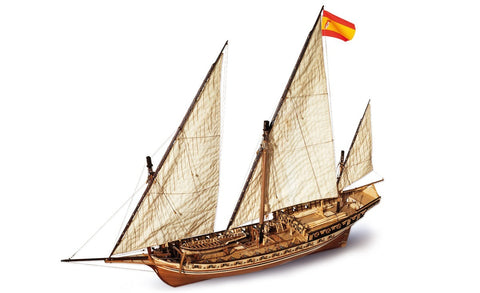 Occre Cazador 1:60 Scale Wood Model Ship Kit 14002