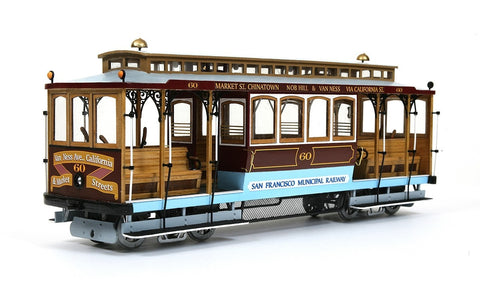 Occre San Francisco Cable Car 1:24 Scale Wood & Metal Model Kit 53007