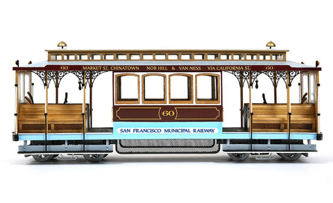 Occre San Francisco Cable Car 1:24 Scale Wood & Metal Model Kit 53007