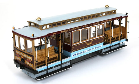 Occre San Francisco Cable Car 1:24 Scale Wood & Metal Model Kit 53007