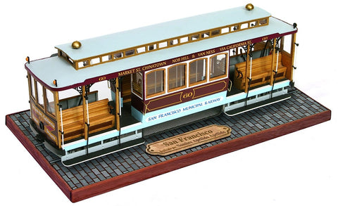 Occre San Francisco Cable Car 1:24 Scale Wood & Metal Model Kit 53007