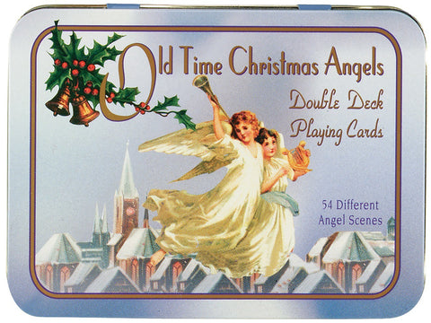 Old Time Christmas Angels playing cards set (double deck)