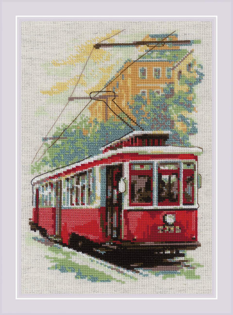 Old Tram. Cross Stitch kit by RIOLIS Ref. no.: 2106