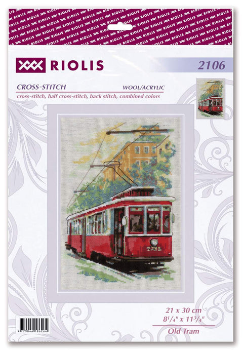 Old Tram. Cross Stitch kit by RIOLIS Ref. no.: 2106