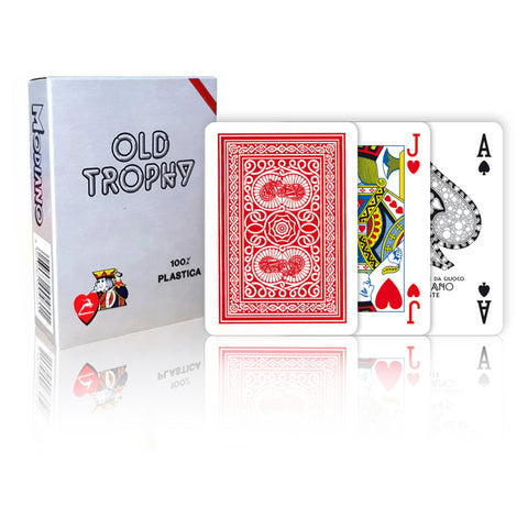 Modiano Old Trophy playing cards (red)