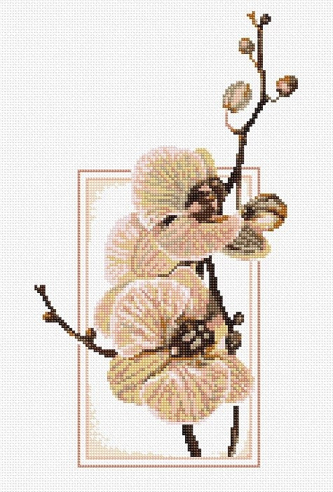 Orchid SB288 - Cross Stitch Kit by Luca-s