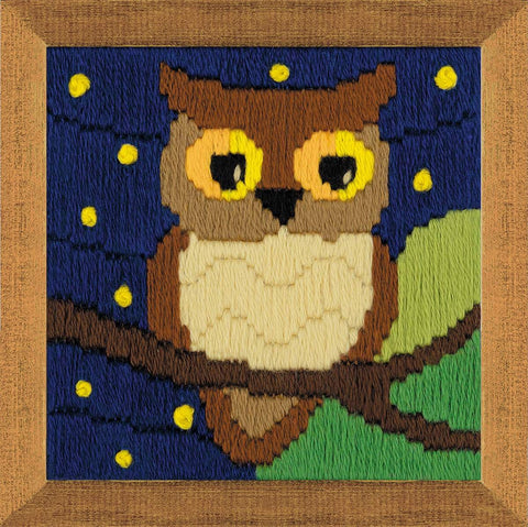 Owl Among The Stars satin stitch kit by RIOLIS Ref. no.: 1715