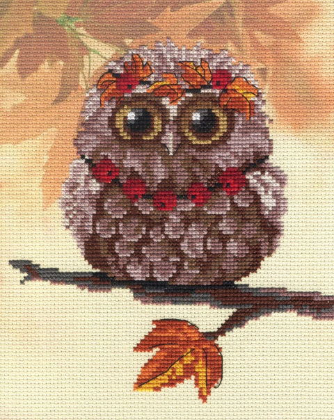 Owl - Autumn SRK-311 cross stitch kit by MP Studio