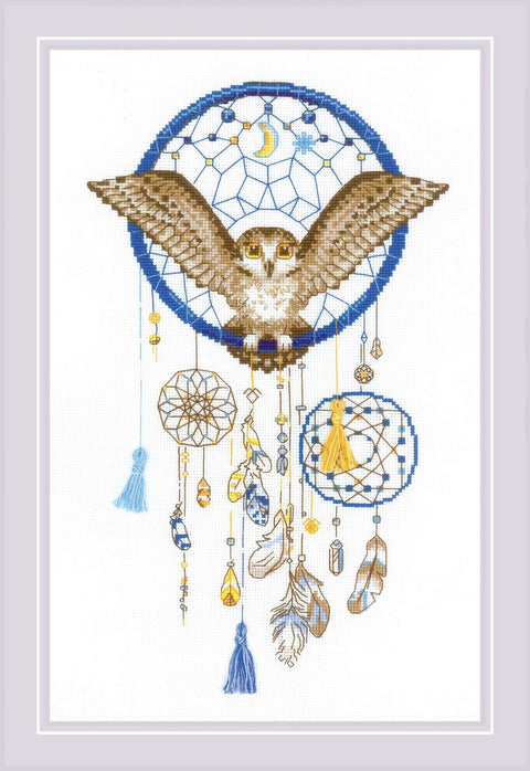 Owl Drems. Cross Stitch kit by RIOLIS Ref. no.: 1989