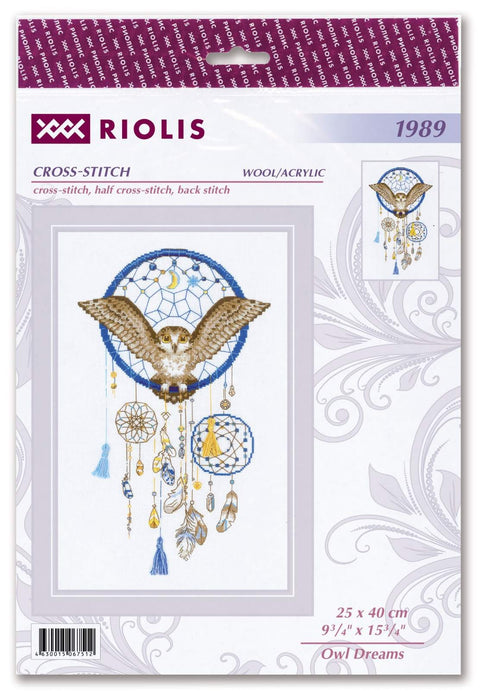 Owl Drems. Cross Stitch kit by RIOLIS Ref. no.: 1989