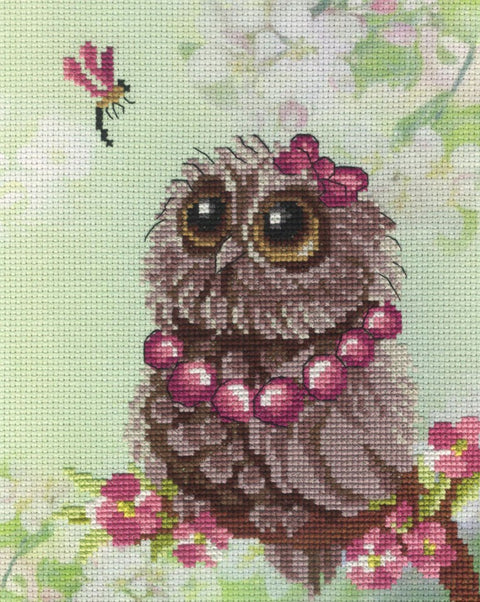 Owl - Spring SRK-304 cross stitch kit by MP Studio