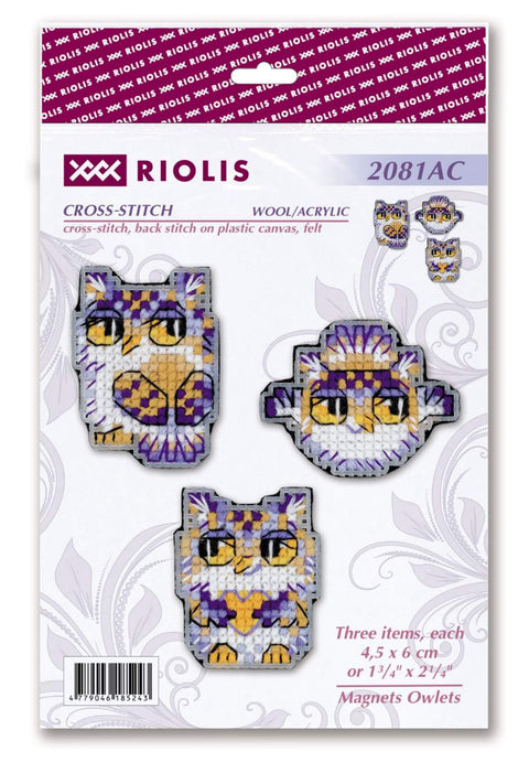 Owlets. Cross Stitch kit by RIOLIS Ref. no.: 2081AC