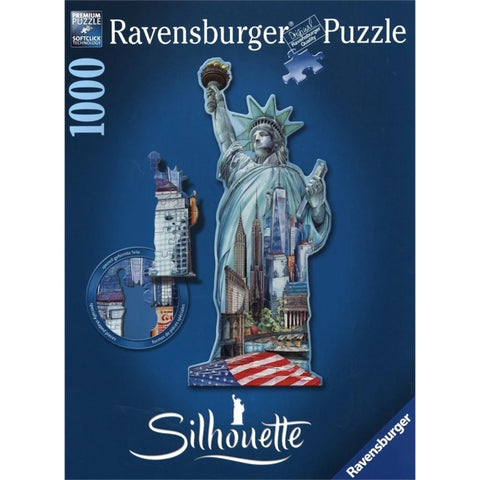 Puzzle 1000 Silhouette Liberty Statue