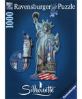Puzzle 1000 Silhouette Liberty Statue