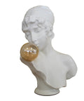 Girl Blowing Bubble Gum Statue