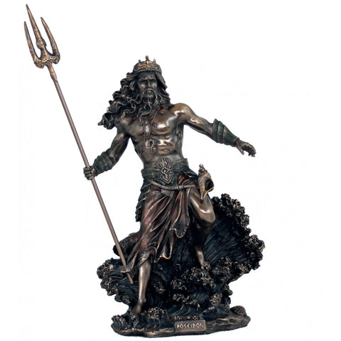 Large Poseidon Sea God Statue