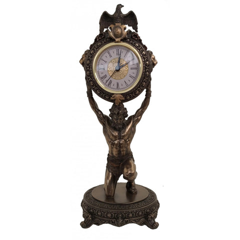 Atlas Statue Clock