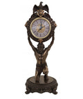 Atlas Statue Clock