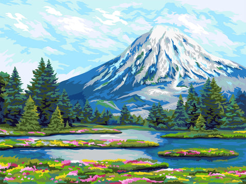 Paint by number kit: A133 Kamchatka Land 40*50