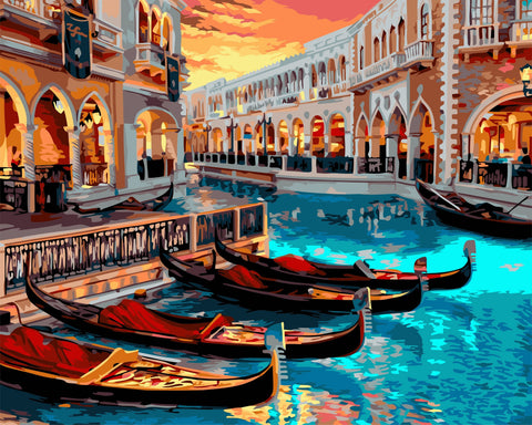 Paint by number kit: A141 Venice 40*50