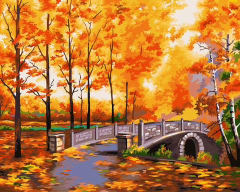 Paint by number kit: Autumn Park 40x50 cm S014