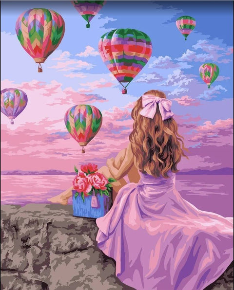 Paint by number kit: Balloon Festival 40x50 cm J052