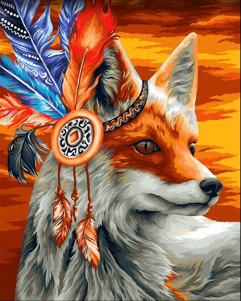 Paint by number kit: Bright fox 40x50 cm H121