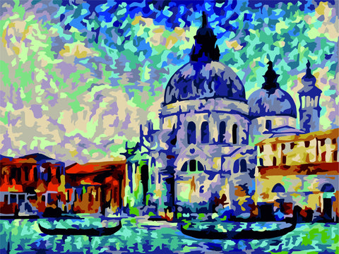 Paint by number kit: Colourful Venice 40x50 cm C040