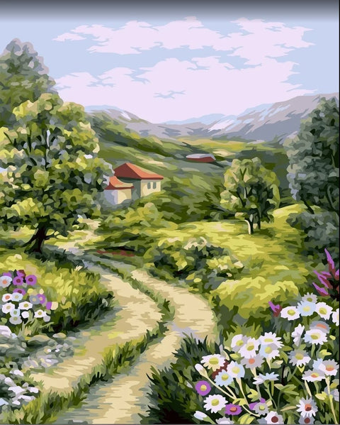 Paint by number kit: Countryside trails 40x50 cm A146