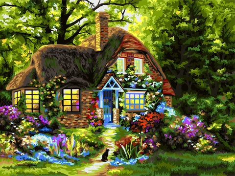 Paint by number kit: Fairytale House 40x50 cm A121