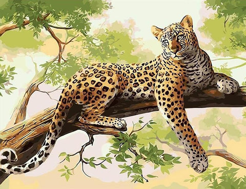 Paint by number kit: Leopard 40x50 cm T122