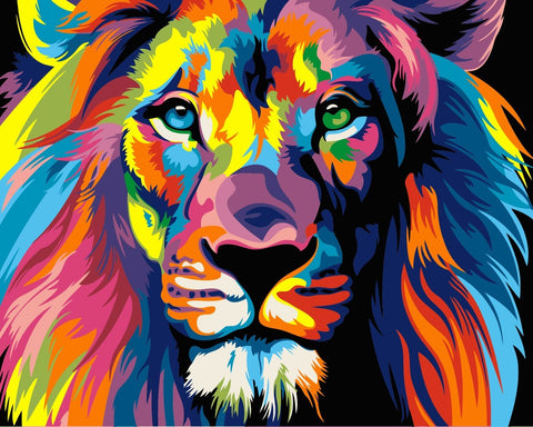 Paint by number kit: Lion 40x50 cm H014