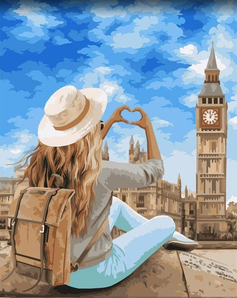 Paint by number kit: London! I love you! 40x50 cm J050