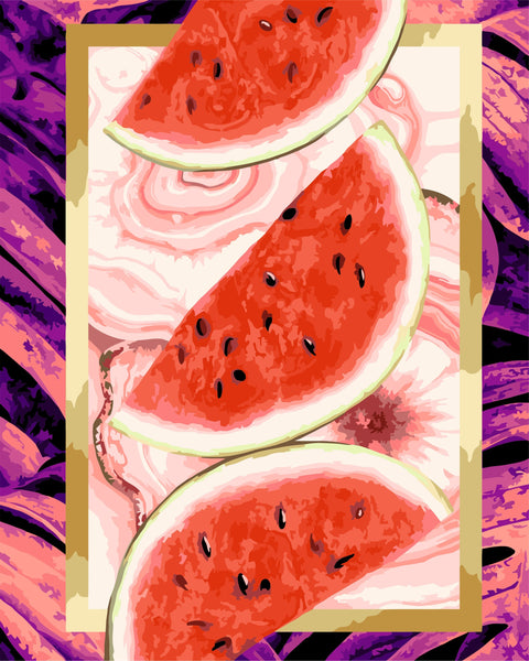 Paint by number kit: R021 Juicy watermelon 40*50