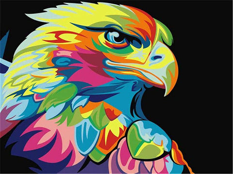 Paint by number kit: Rainbow Eagle 40x50 cm T108